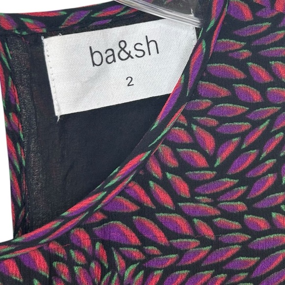 Ba&sh - Women’s Mini Dress, “Grace” Pleating, Flowy - Purple, Size US Medium / 2 - Picture 15 of 16